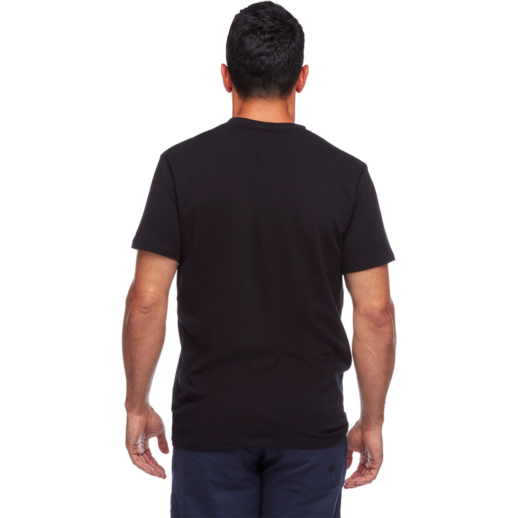 Camiseta Hombre M Stacked Logo Tee Black Diamond Negro 3