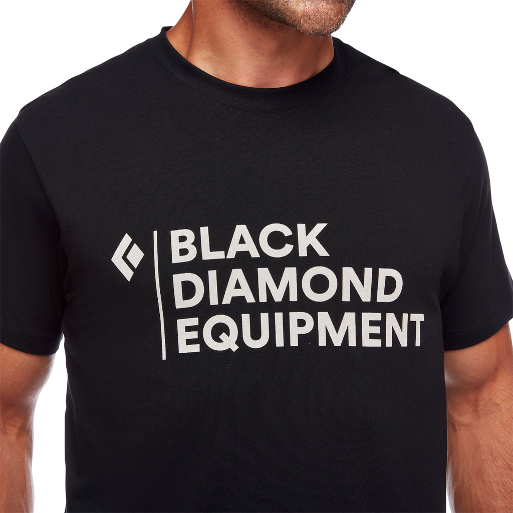 Camiseta Hombre M Stacked Logo Tee Black Diamond Negro 4