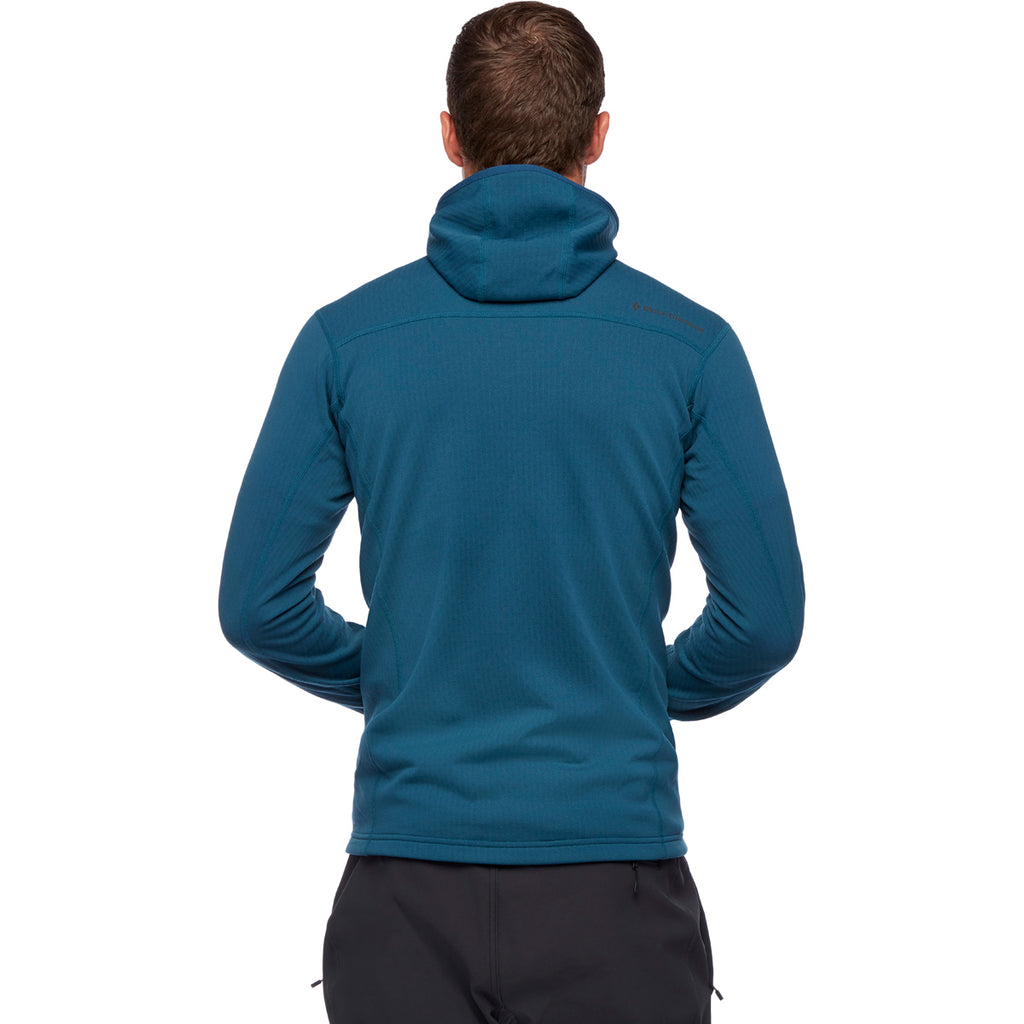 Polar Hombre M Coefficient Fleece Hoody Black Diamond Gris 3