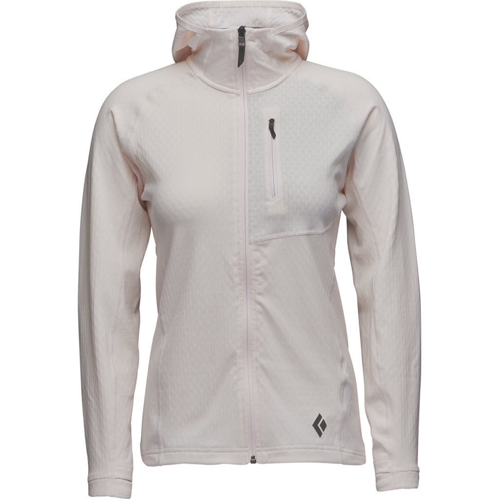 Polar Mujer W Coefficient Fleece Hoody Black Diamond Rosa 1