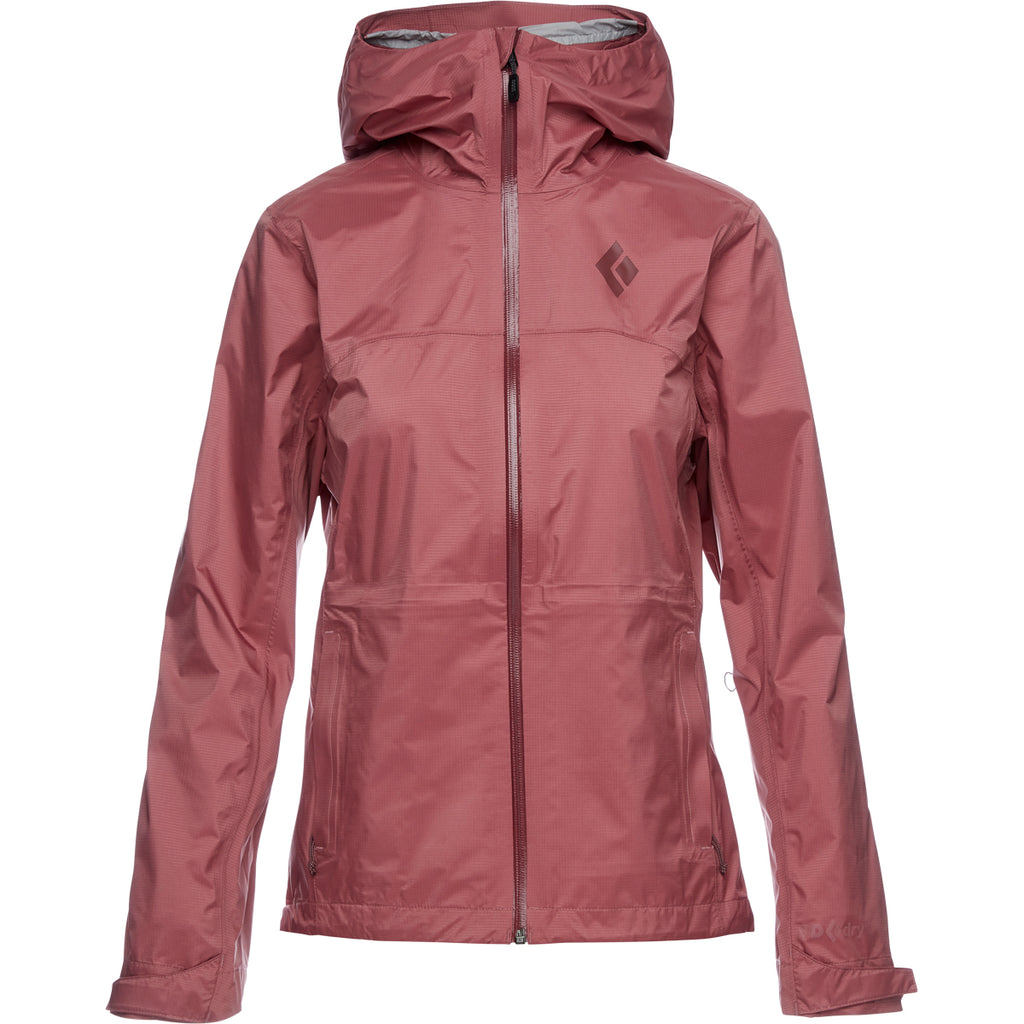 Chaqueta Mujer W Treeline Rain Shell Black Diamond Rosa 1