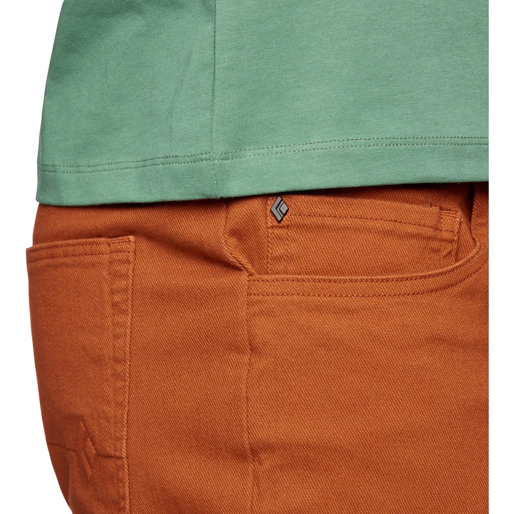 Pantalón Corto Hombre M Stretch Font Shorts Black Diamond Naranja 3