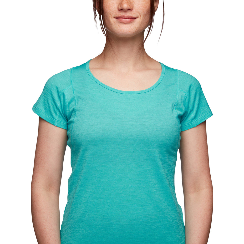 Camiseta Mujer W Rhythm Tee Black Diamond Verde 3