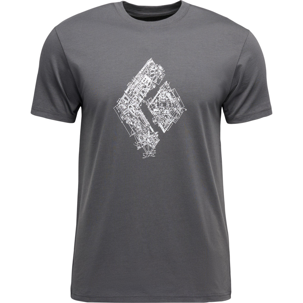 Camiseta Hombre M Engineered Diamond Ss Tee Black Diamond Gris – M+ store