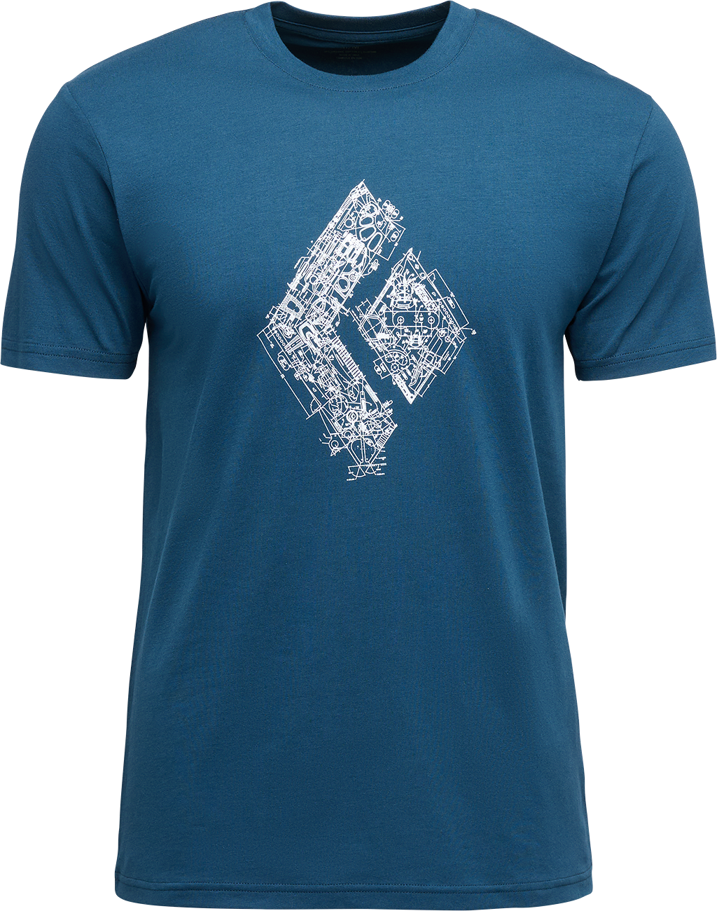 Camiseta Hombre M Engineered Diamond Ss Tee Black Diamond Azul – M+ store