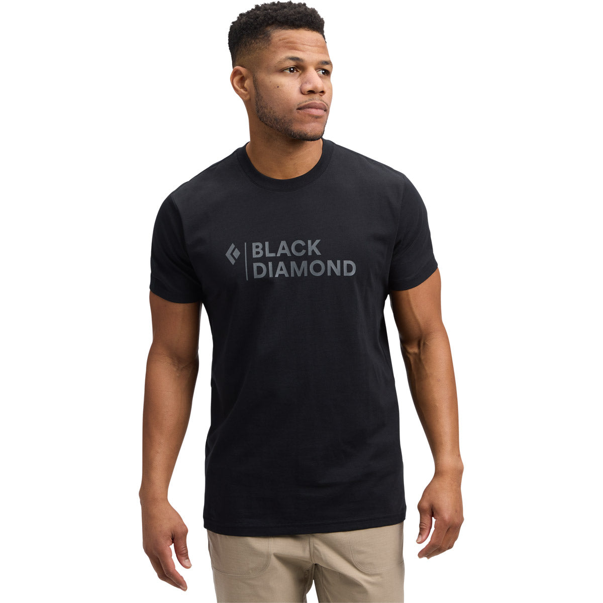 Camiseta Hombre M Mini Stacked Ss Tee Black Diamond Negro – M+ store