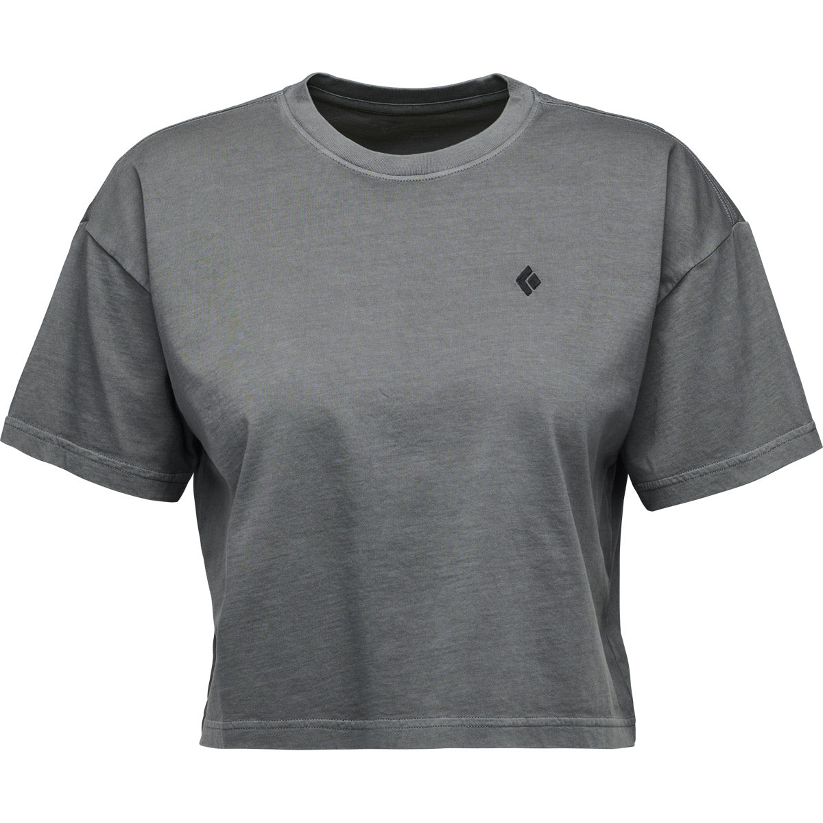 Camiseta Mujer W Diamond Crop Ss Tee Black Diamond Gris – M+ store