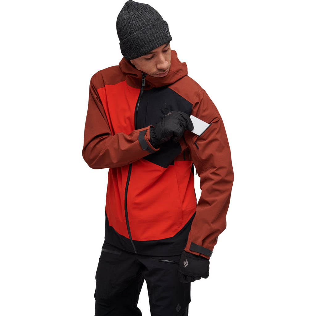 Chaqueta Hombre M Recon Stretch Ski Shell Black Diamond Rojo 9