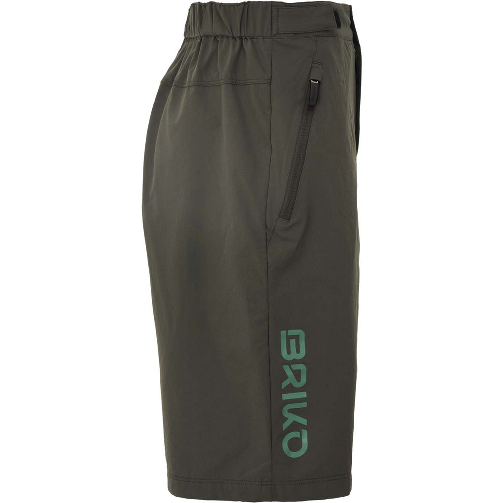 Culotte Ciclismo Hombre Adventure Bermuda Briko Verde 2