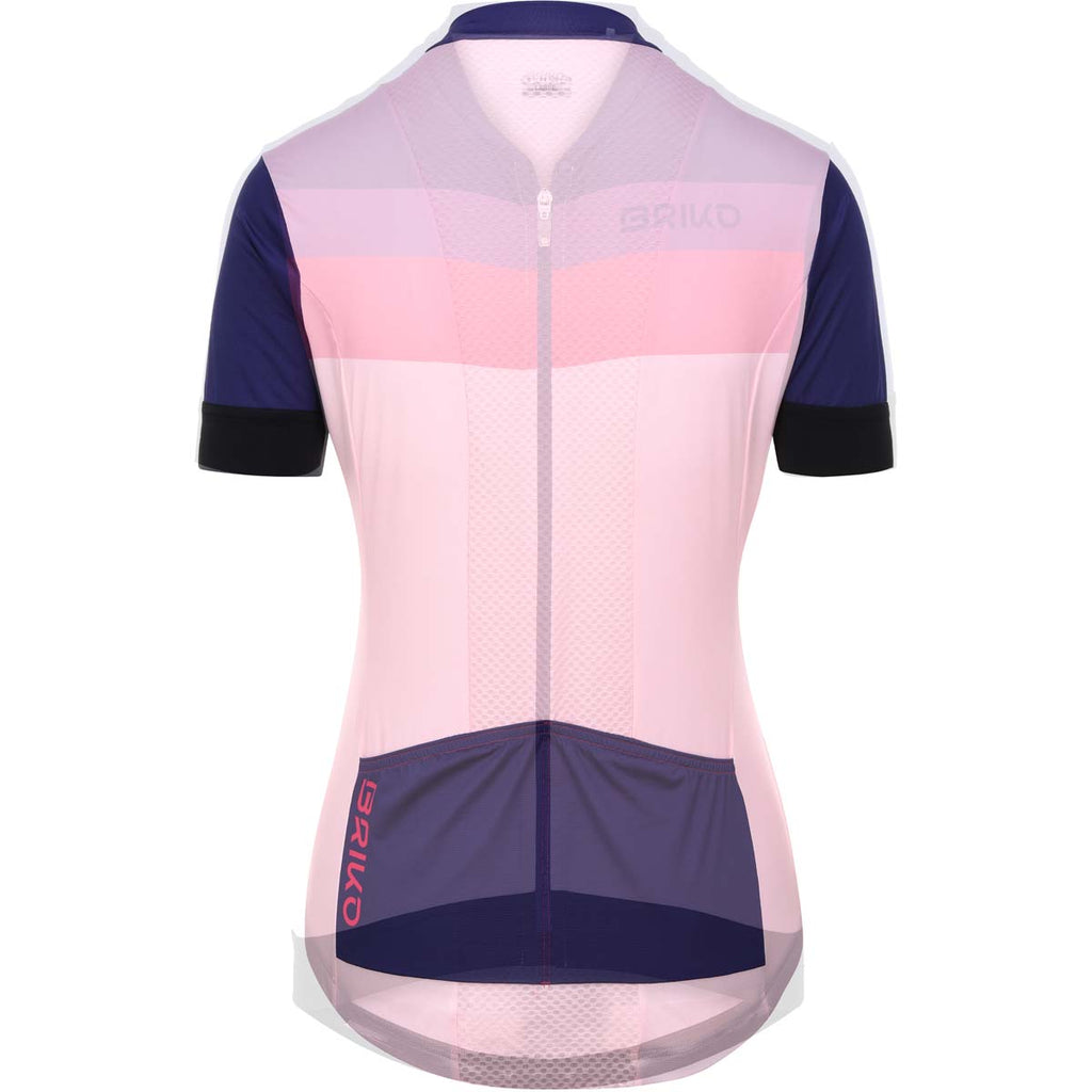 Maillot Ciclismo Mujer Jerseyka Stripe Lady Jersey Briko Rosa 2