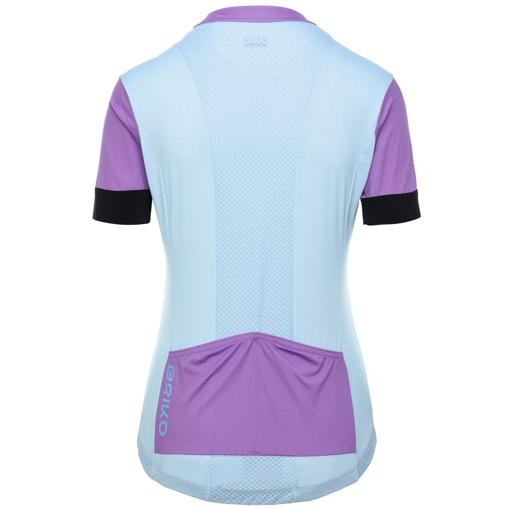 Maillot Ciclismo Mujer Jerseyka Stripe Lady Jersey Briko Azul 2