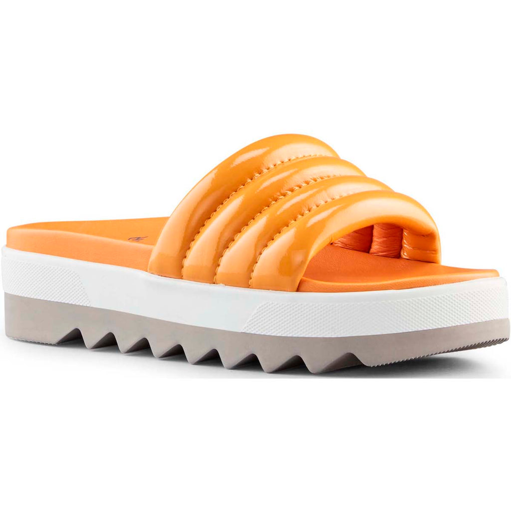 Sandalias Mujer Prato Patent Leather Cougar Shoes Naranja 2