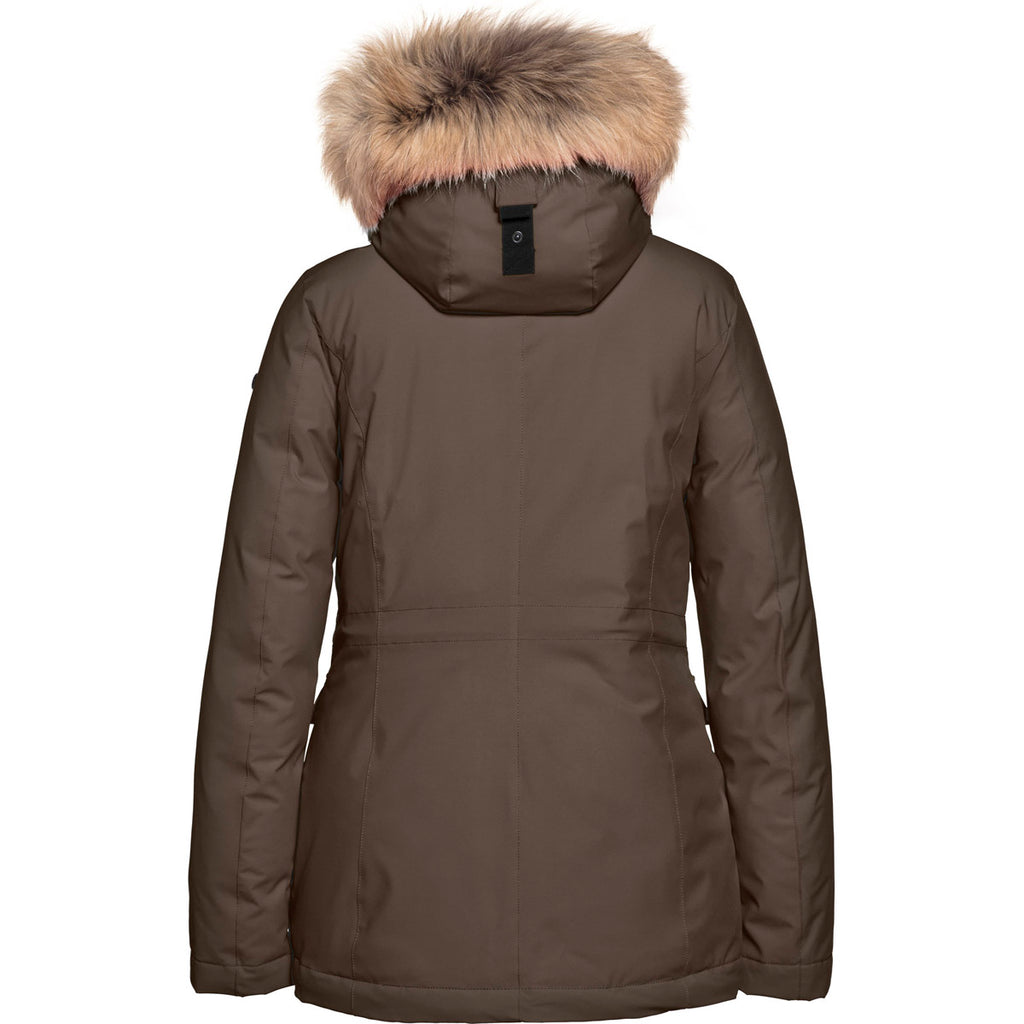 Chaqueta Mujer Park Jacket Real Arctic Raccoo Goldbergh Marrón 2