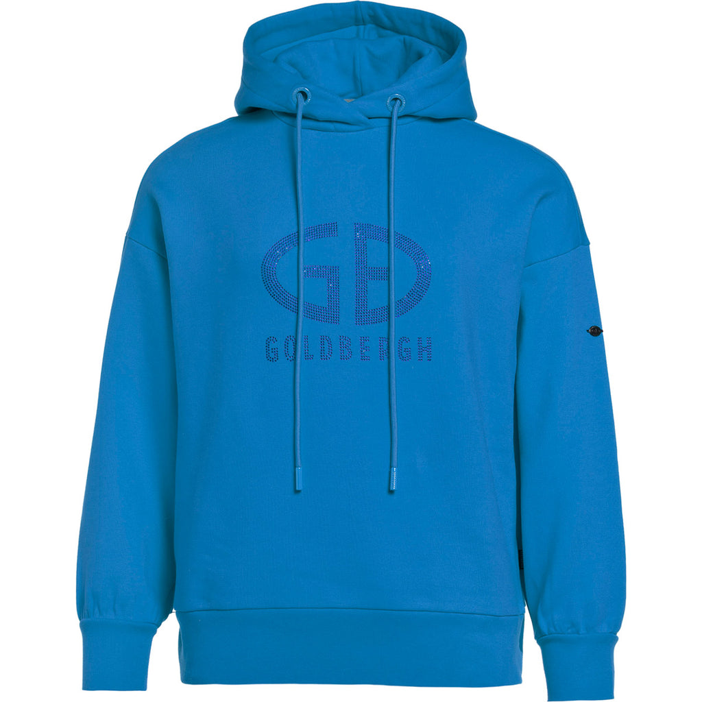 Sudadera Mujer Sparkling Hooded Sweater Goldbergh Azul 1