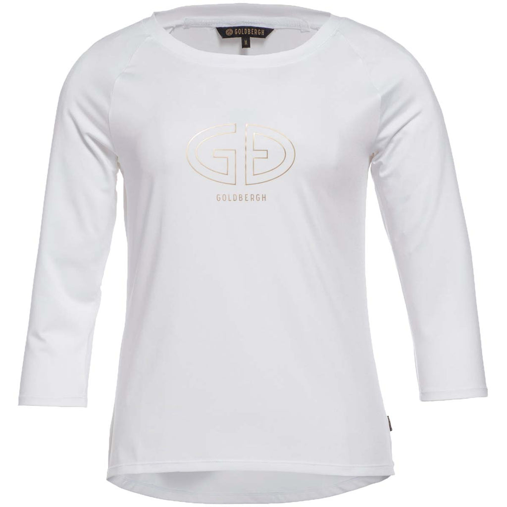 Camiseta Mujer Raven 3/4 Sleeve Top Goldbergh Blanco 1