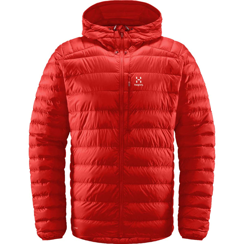 Chaqueta Hombre Roc Down Hood Men Haglöfs Rojo 1