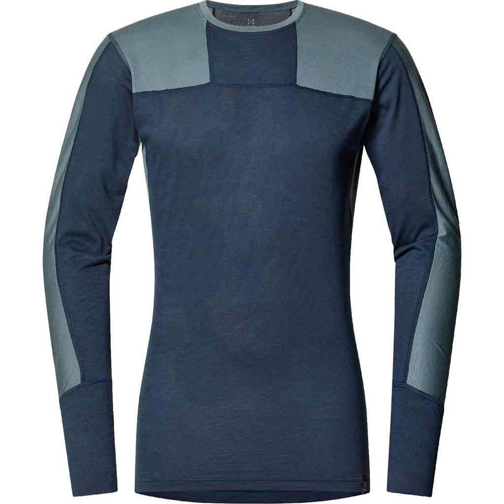 Ropa Térmica Hombre Natural Blend Tech Crew Neck M Haglöfs Azul 1