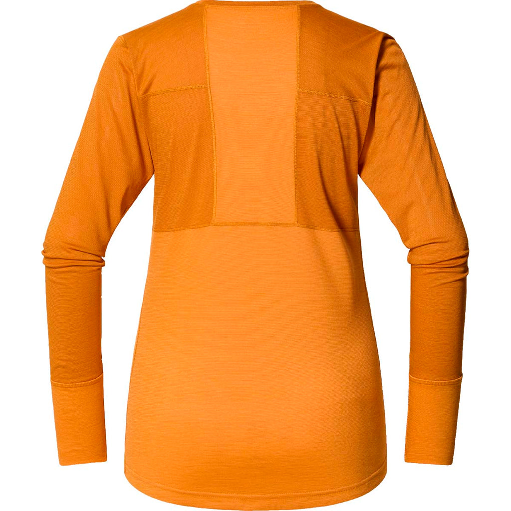 Ropa Térmica Mujer Natural Blend Tech Crew Neck W Haglöfs Amarillo 2