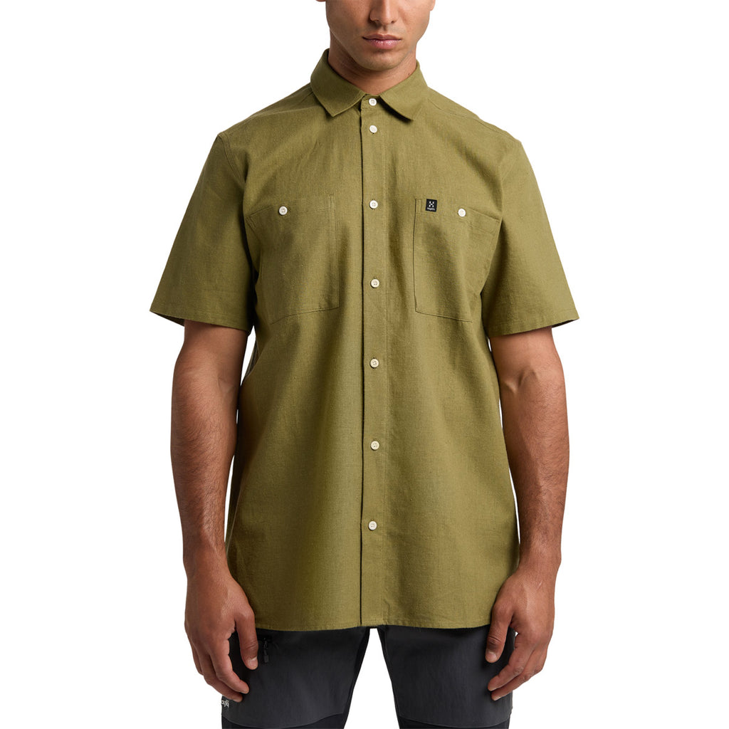 Camiseta Hombre Curious Hemp Ss Shirt Men Haglöfs Verde 3