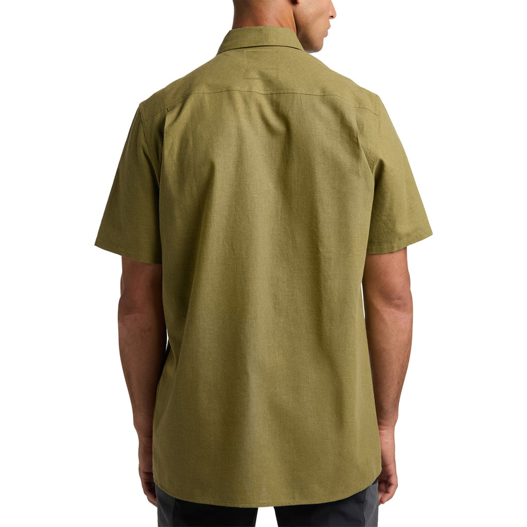 Camiseta Hombre Curious Hemp Ss Shirt Men Haglöfs Verde 4