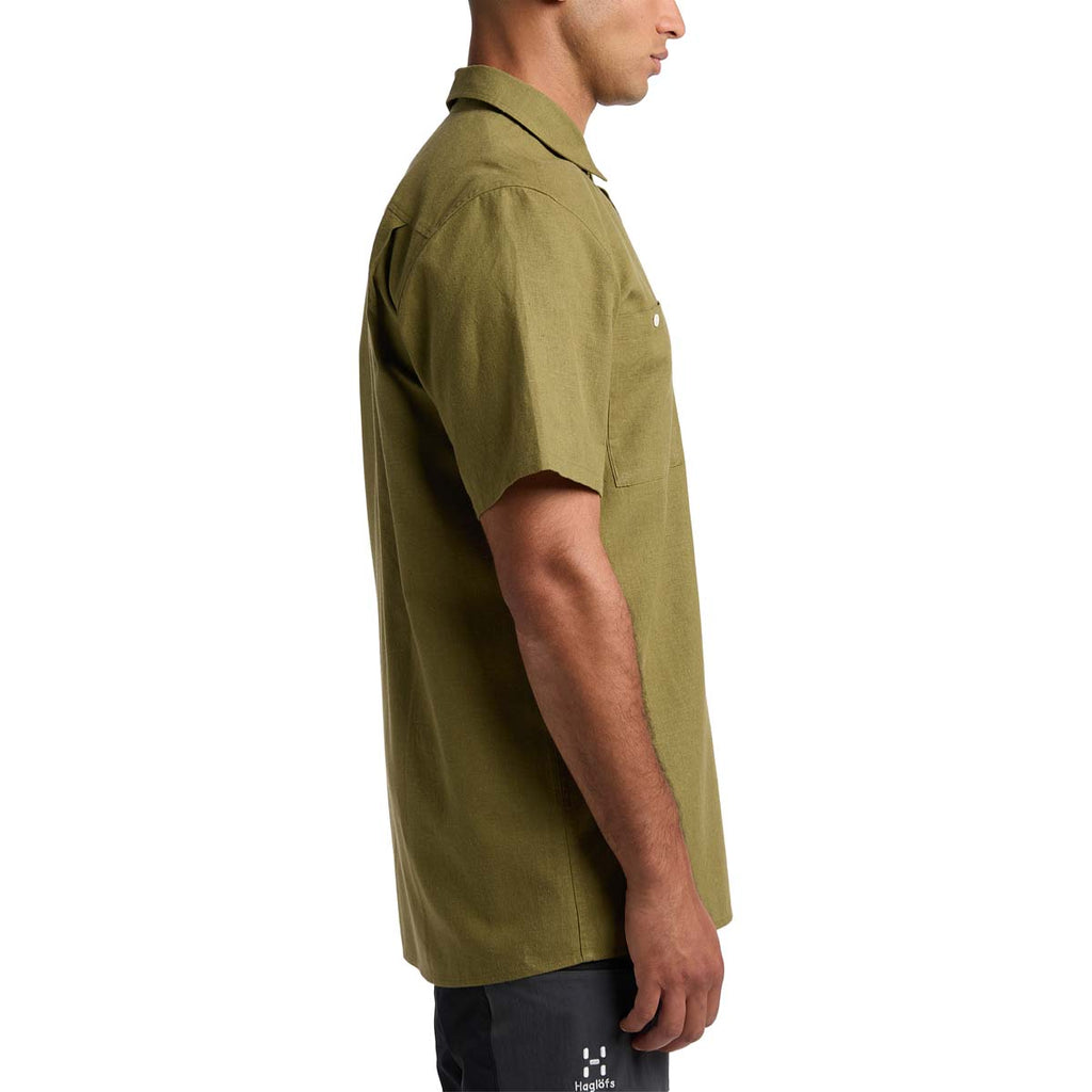 Camiseta Hombre Curious Hemp Ss Shirt Men Haglöfs Verde 5