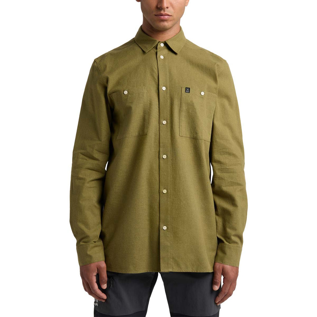 Camiseta Hombre Curious Hemp Shirt Men Haglöfs Verde 3