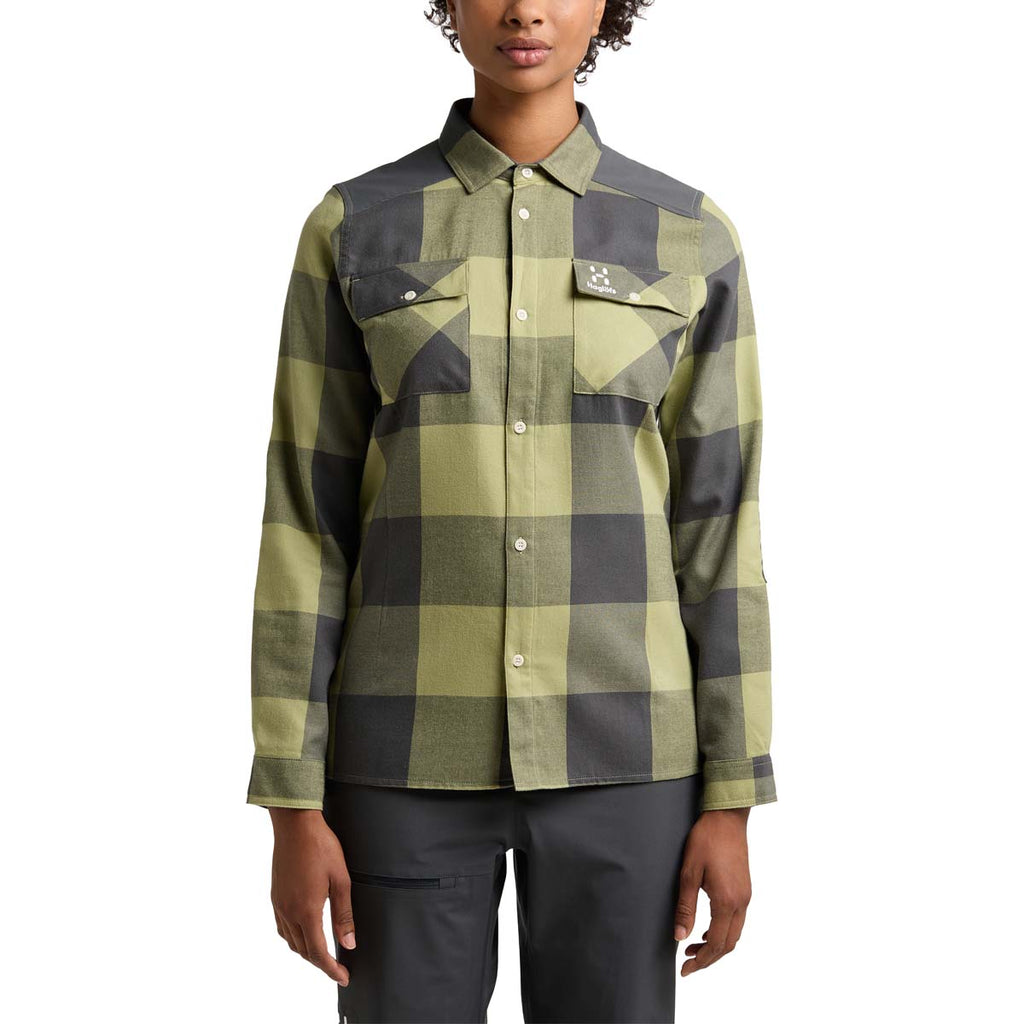 Camisa Mujer Timmer Shirt Women Haglöfs Verde 3