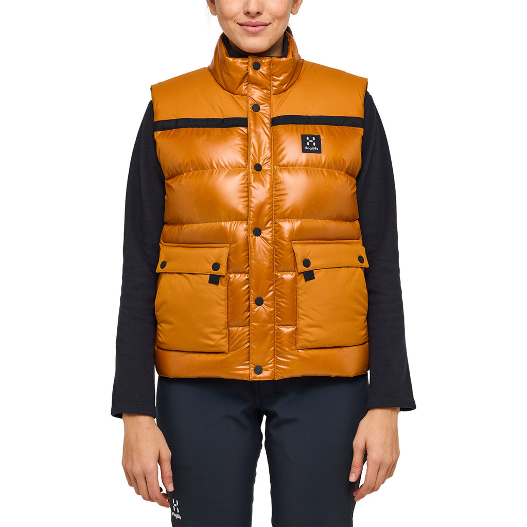 Chaleco Mujer Funäs Down Vest Women Haglöfs Amarillo 3