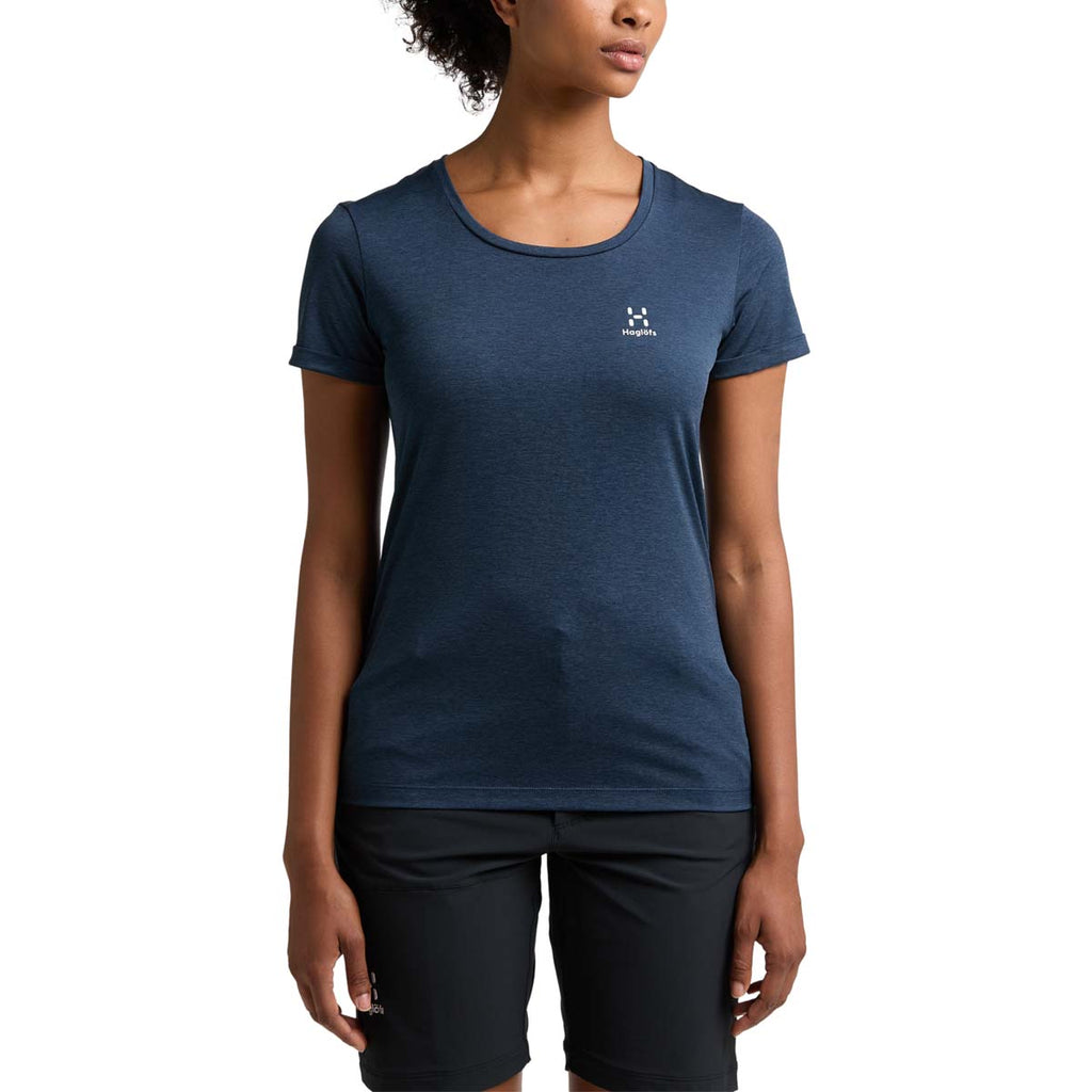 Camiseta Mujer Ridge Hike Tee Women Haglöfs Azul 3