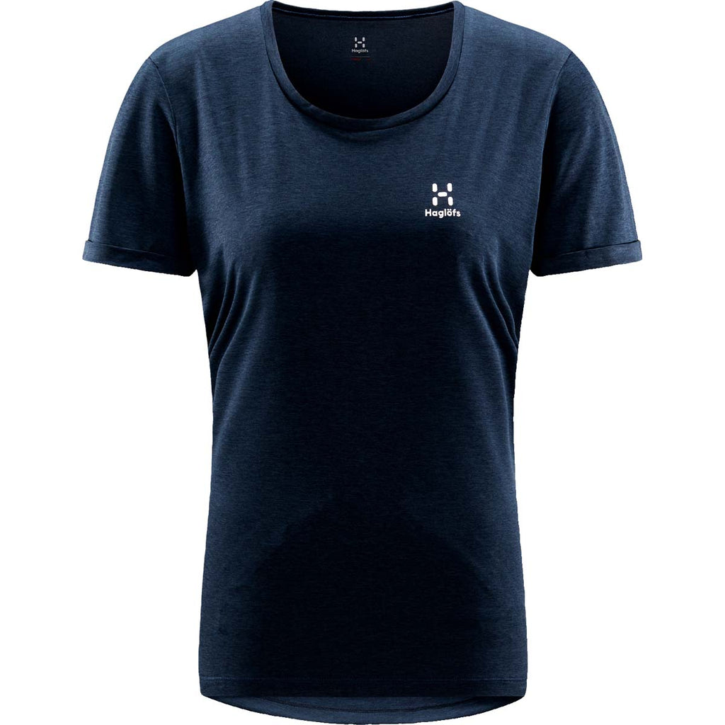 Camiseta Mujer Ridge Hike Tee Women Haglöfs Azul 1