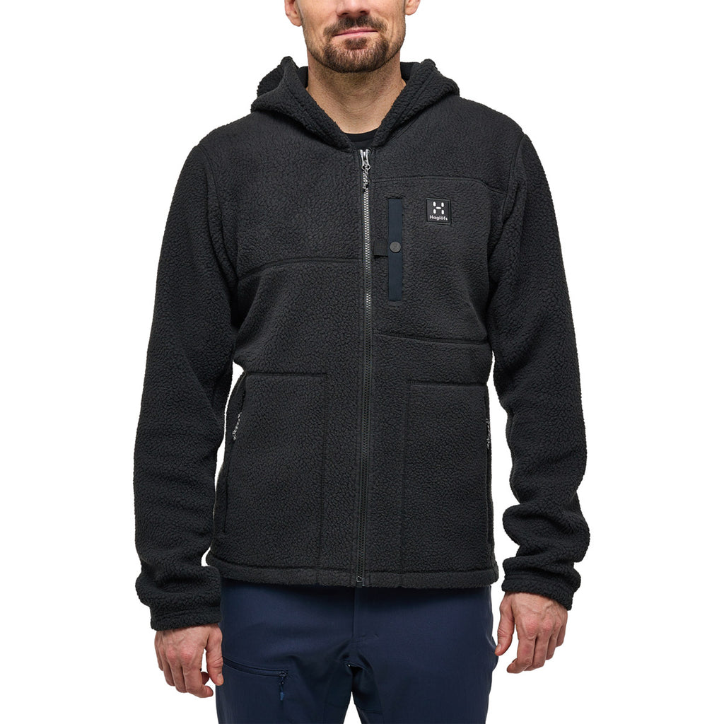 Polar Hombre Malung Pile Hood Men Haglöfs Negro 3