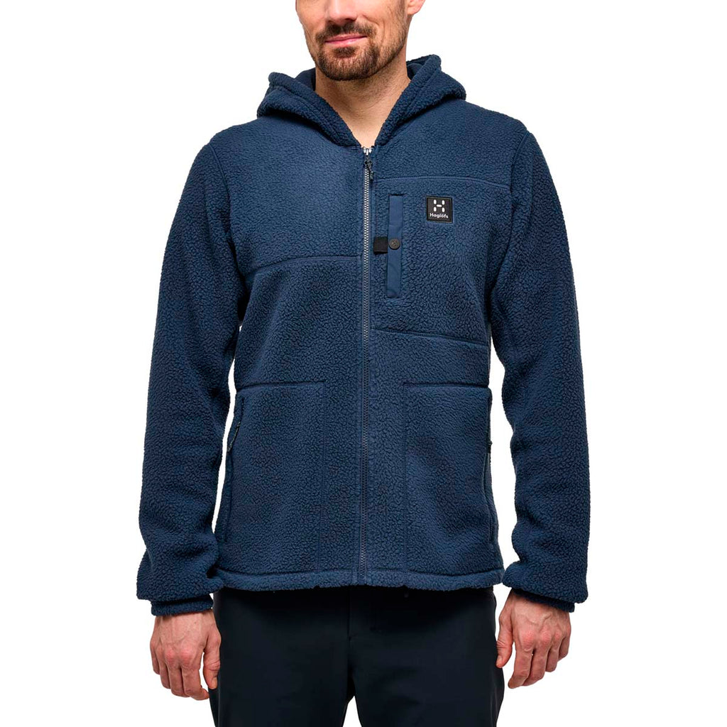 Polar Hombre Malung Pile Hood Men Haglöfs Azul 3