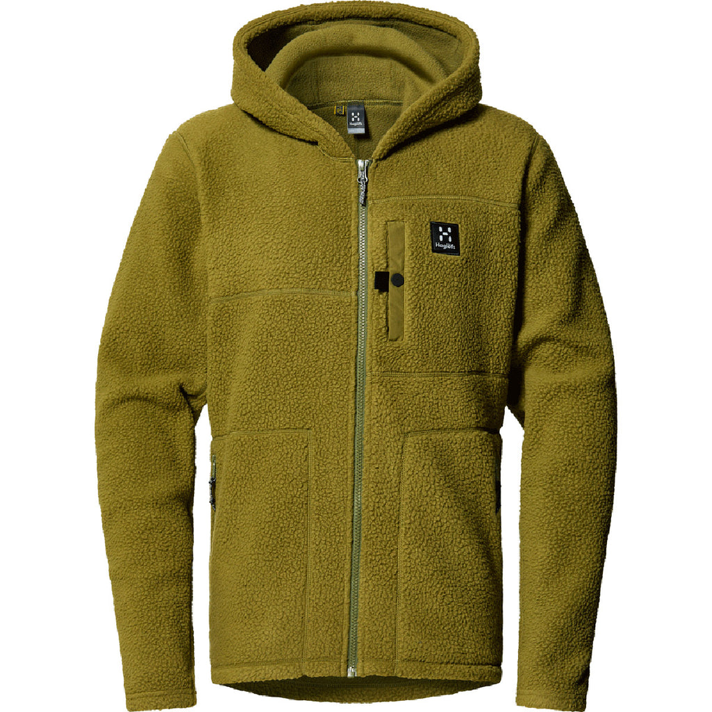 Polar Hombre Malung Pile Hood Men Haglöfs Verde 1