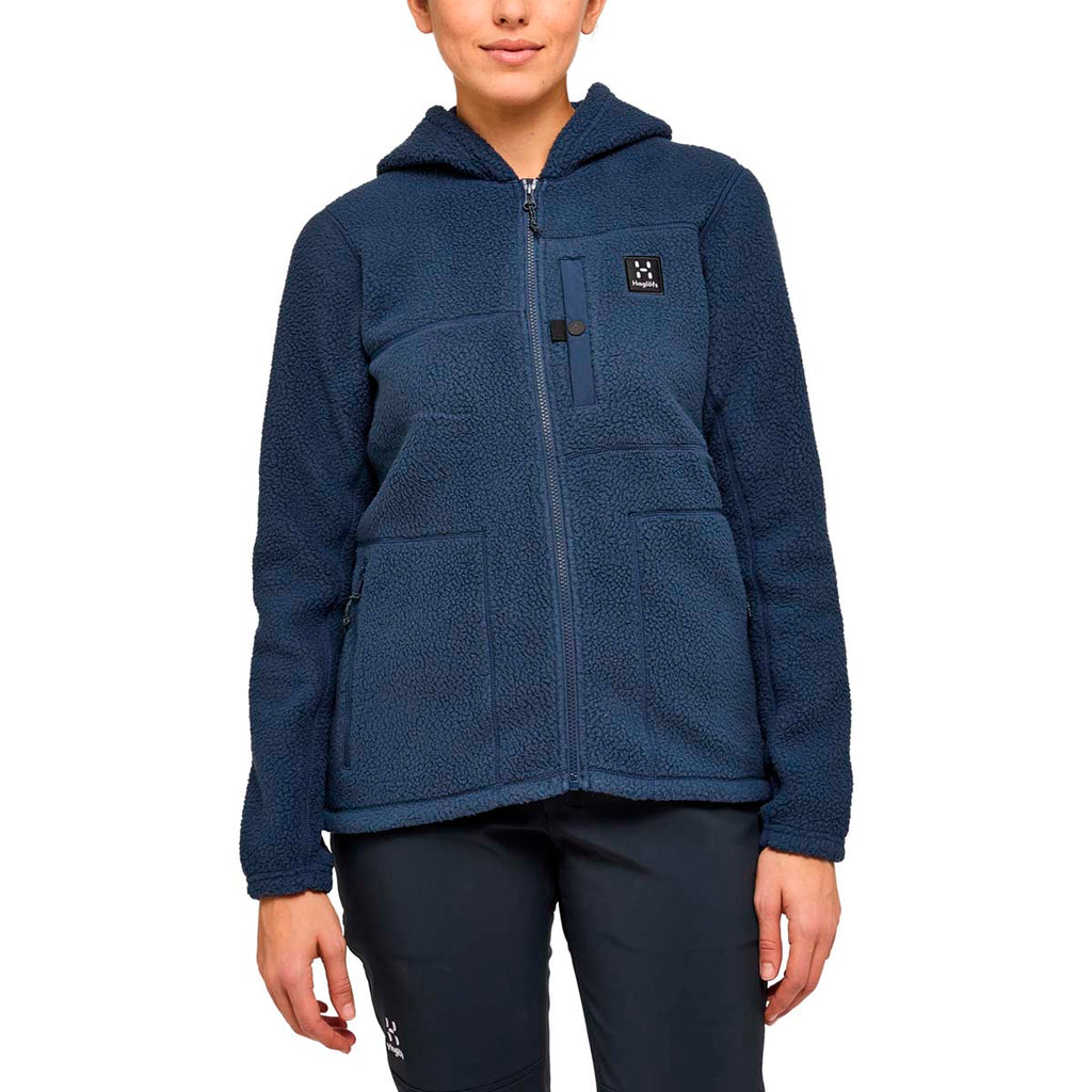 Polar Mujer Malung Pile Hood Women Haglöfs Azul 3