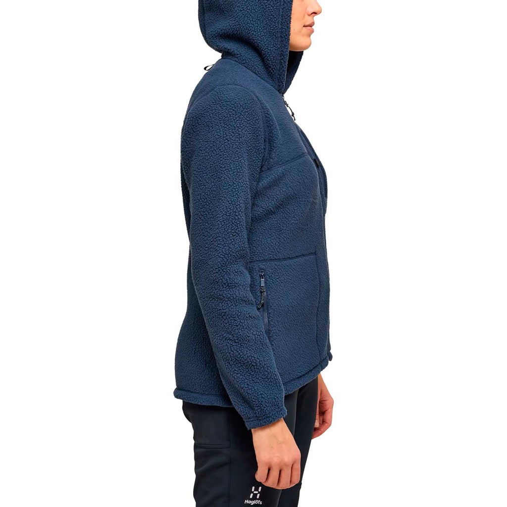 Polar Mujer Malung Pile Hood Women Haglöfs Azul 5