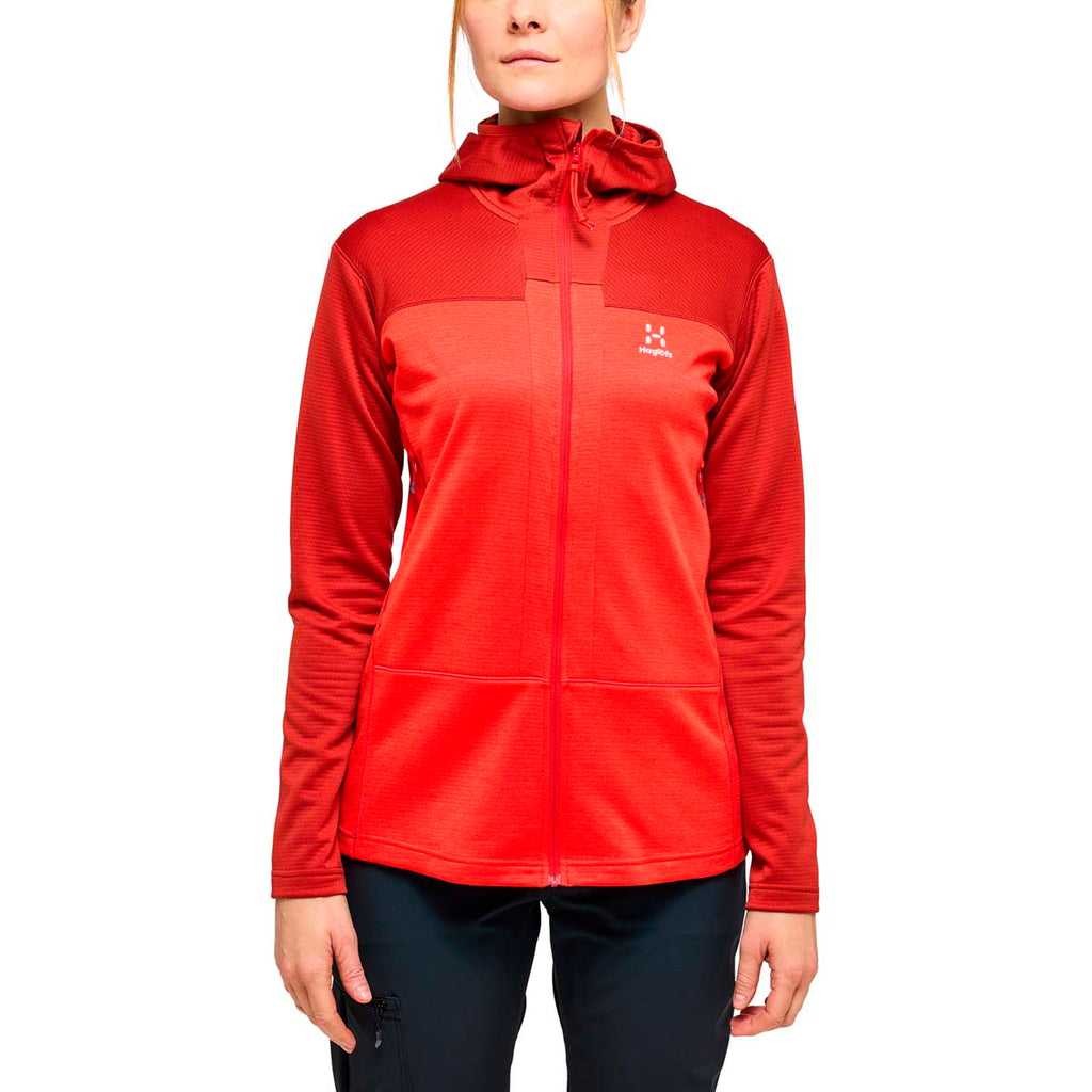 Polar Mujer Roc Flash Mid Hood Women Haglöfs Rojo 3