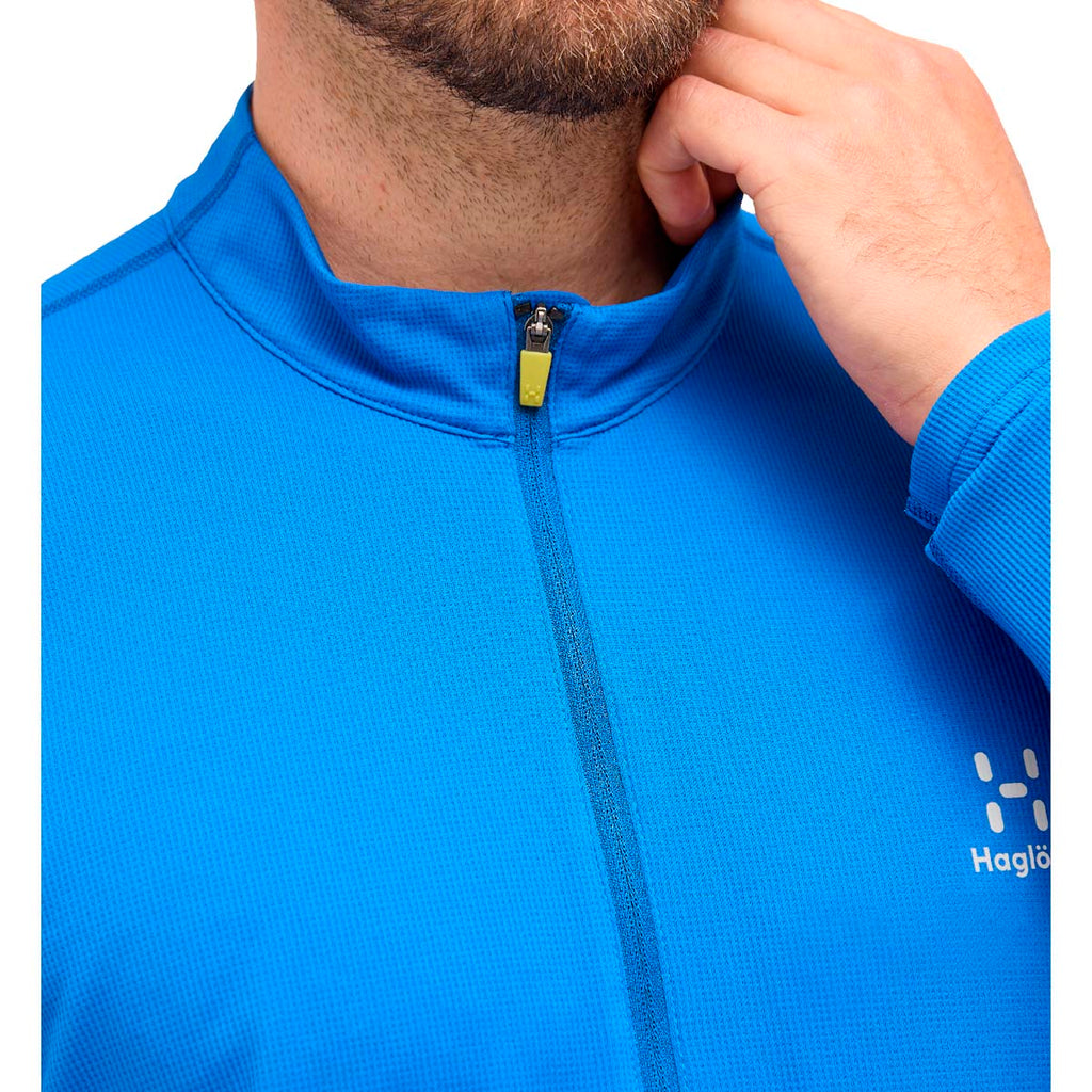 Polar Hombre L.I.M Tempo Trail Halfzip Men Haglöfs Azul 6