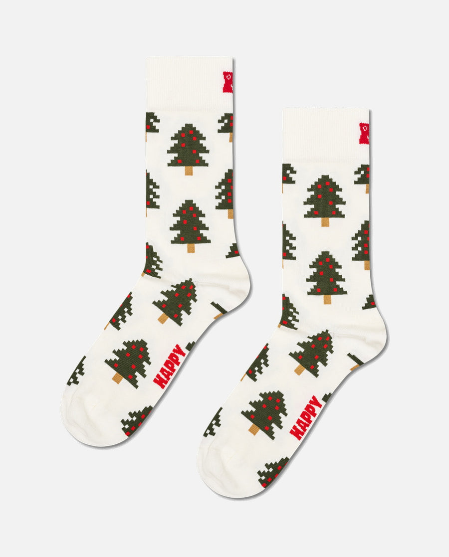 Calcetines  Holiday Trees Sock White