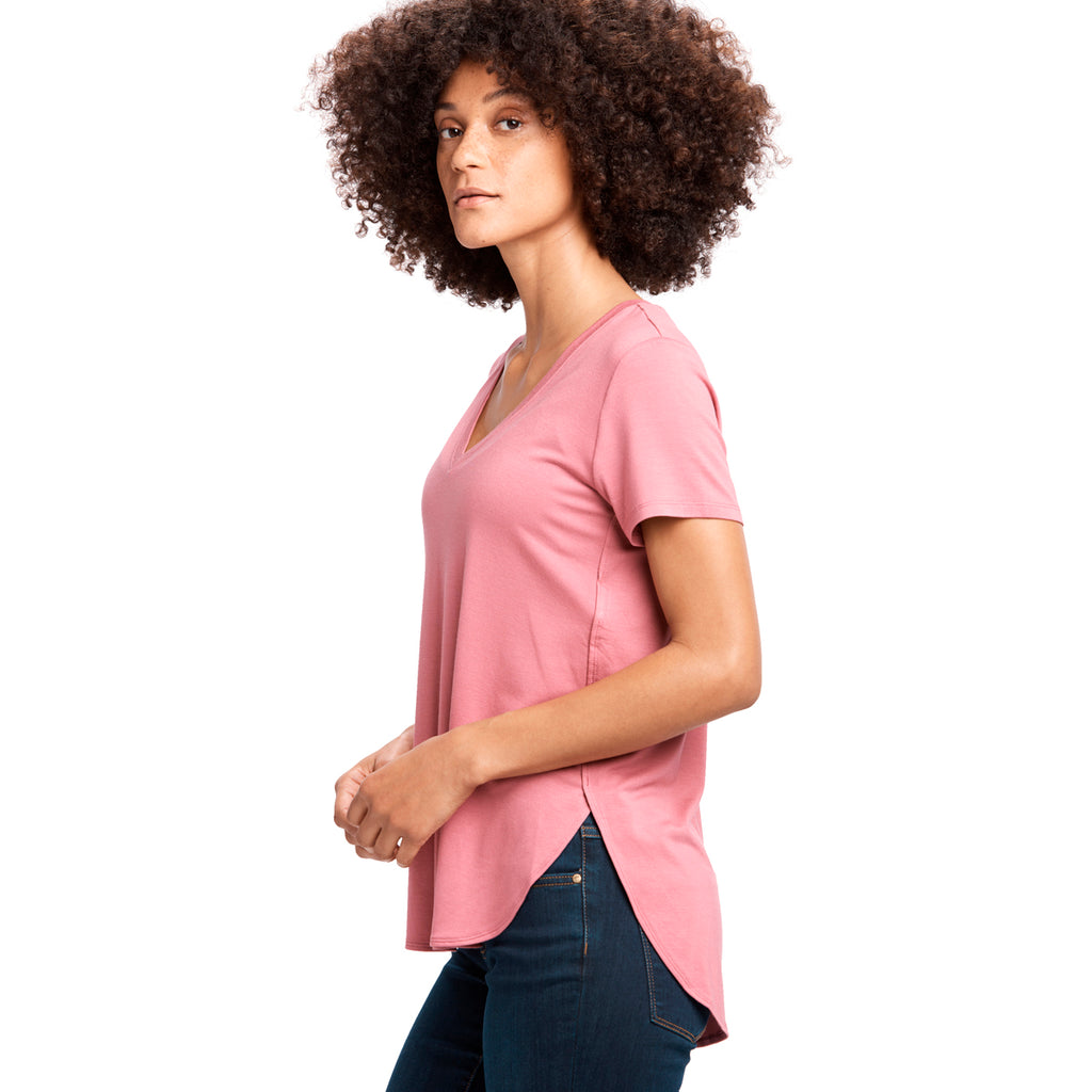 Camiseta Mujer Agda V-Neck Lole Rosa 4