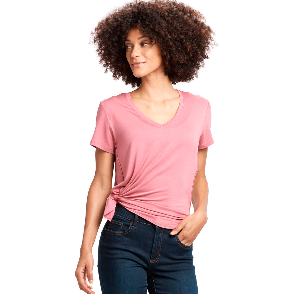 Camiseta Mujer Agda V-Neck Lole Rosa 6