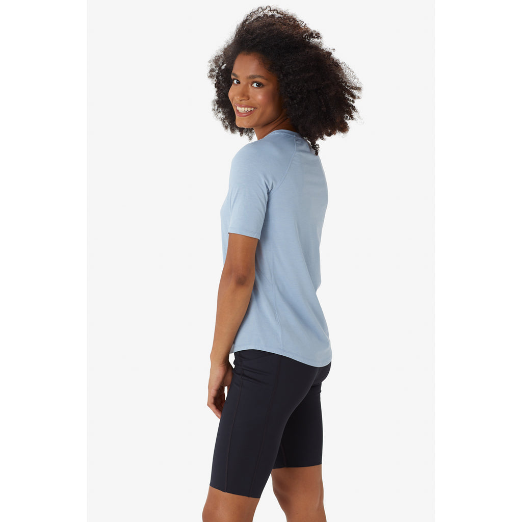 Camiseta Mujer Performance Wool  Short Sleeve Lole Azul 3