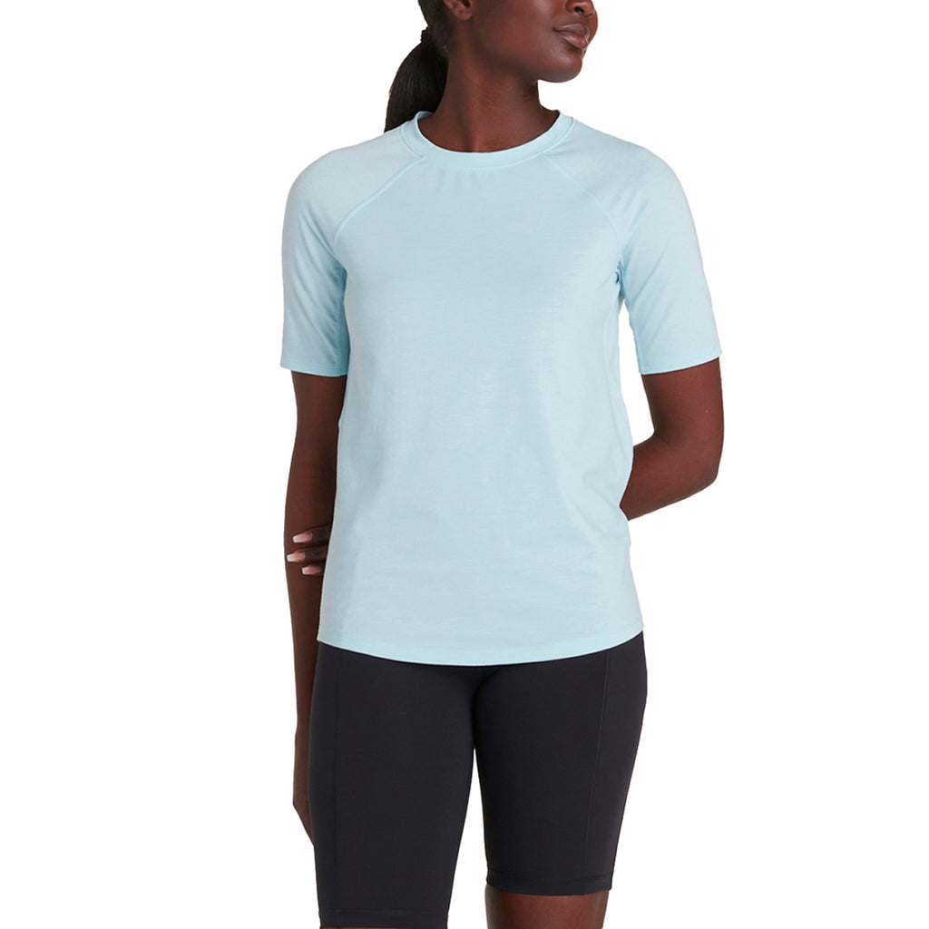 Camiseta Mujer Performance Wool  Short Sleeve Lole Azul 1