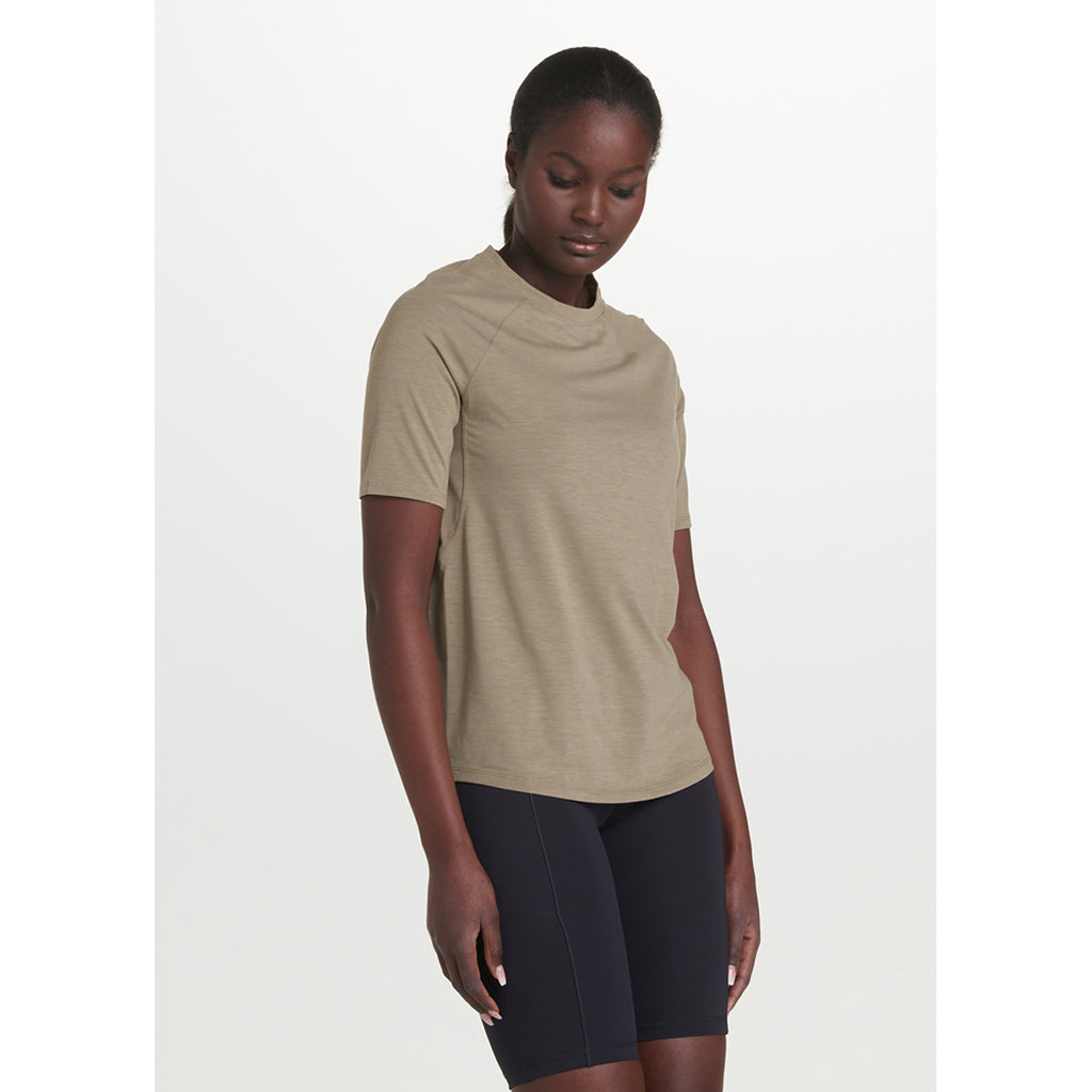 Camiseta Mujer Performance Wool  Short Sleeve Lole Marrón 4