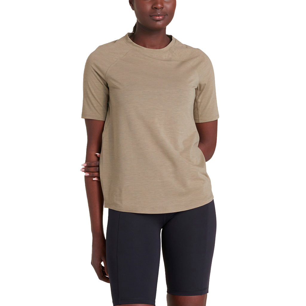 Camiseta Mujer Performance Wool  Short Sleeve Lole Marrón 1