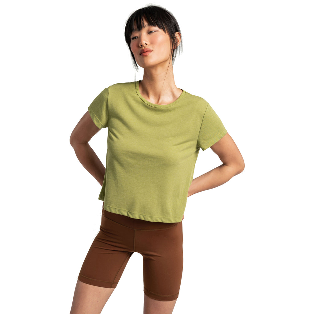 Camiseta Mujer Everyday Short Sleeve Lole Verde 1