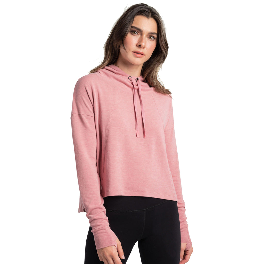 Sudadera Mujer Downtown Pullover Hoodie Lole Rosa 1
