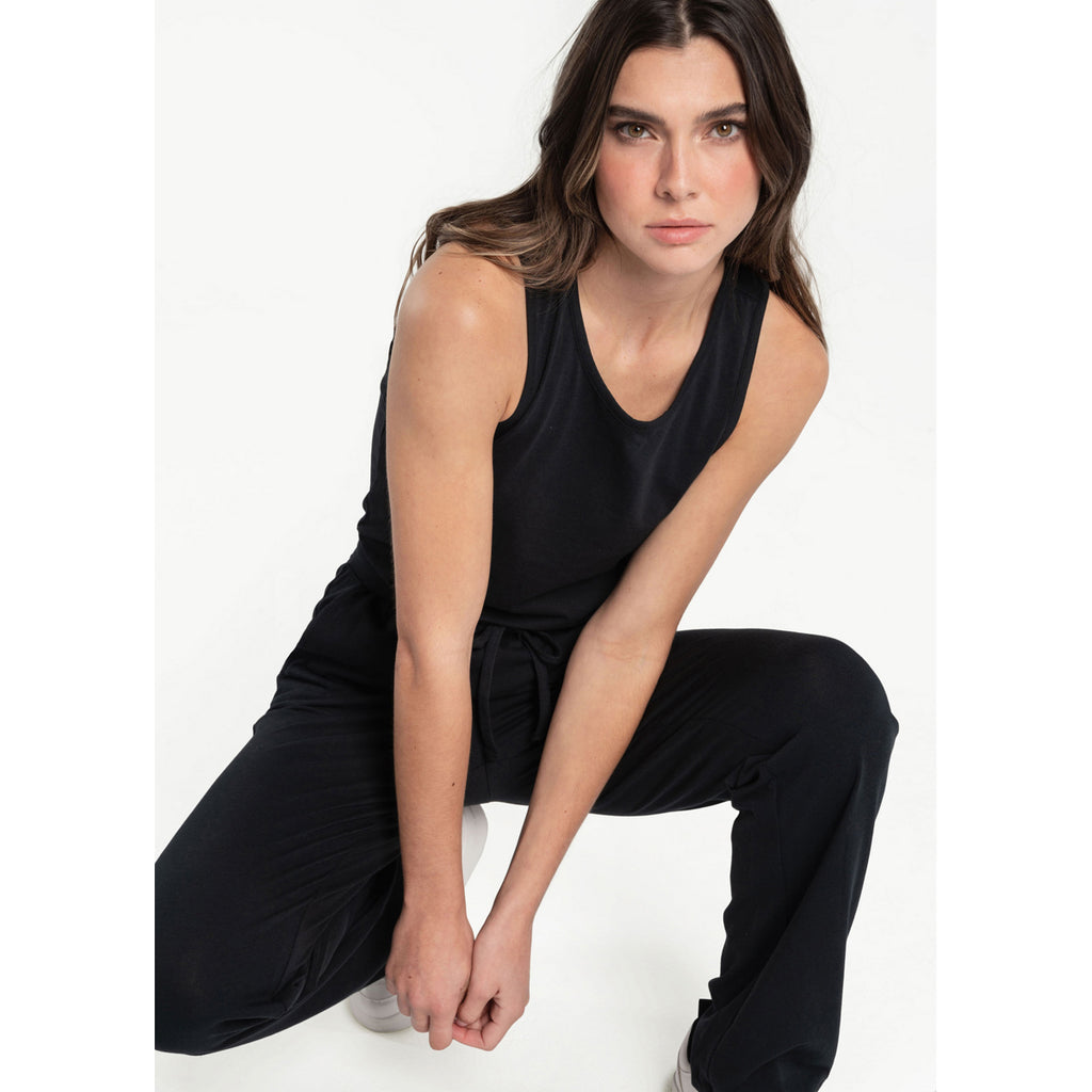 Malla Mujer Effortless Cotton Jumpsuit Lole Negro 2