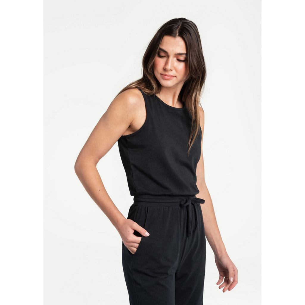 Malla Mujer Effortless Cotton Jumpsuit Lole Negro 3