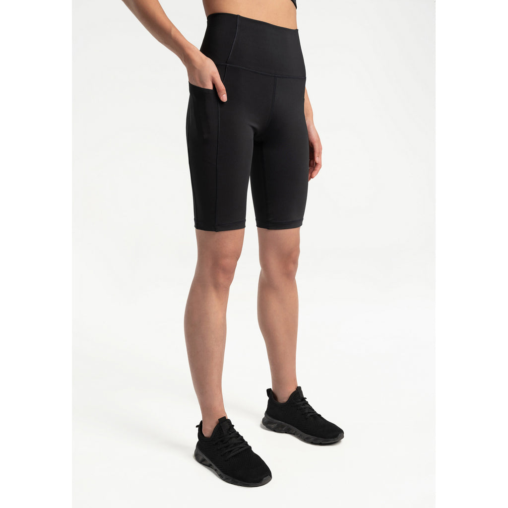 Pantalón Corto Mujer Step Up Biker Shorts Lole Negro 3