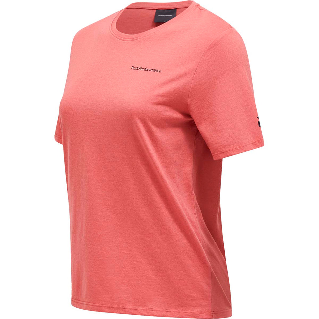 Camiseta Mujer W Explore Logo Tee Peak Performance Rosa 3